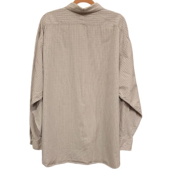 Lauren Ralph Lauren White Blue Classic Long Sleeve Button Collar Down 18 34/35 - Picture 6 of 7